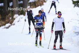 06.11.2024, Davos, Switzerland (SUI): Luca Petzold (GER), Paul Graef (GER), (l-r) - Cross-Country training, snowfarming track, Davos (SUI). www.nordicfocus.com. © Manzoni/NordicFocus. Every downloaded picture is fee-liable.