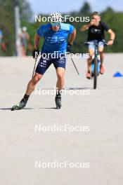 23.07.2024, Premanon, France (FRA): Lucas Chanavat (FRA) - Cross-Country summer training, Premanon (FRA). www.nordicfocus.com. © Manzoni/NordicFocus. Every downloaded picture is fee-liable.