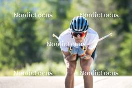 08.08.2024, Lavaze, Italy (ITA): Lucas Boegl (GER) - Cross-Country summer training, Lavaze (ITA). www.nordicfocus.com. © Vanzetta/NordicFocus. Every downloaded picture is fee-liable.