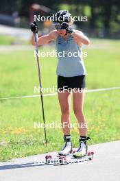 18.07.2024, Lenzerheide, Switzerland (SUI): Lea Fischer (SUI) - Cross-Country summer training, Lenzerheide (SUI). www.nordicfocus.com. © Manzoni/NordicFocus. Every downloaded picture is fee-liable.