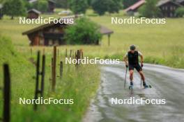 21.06.2024, Les Diablerets, Switzerland (SUI): Valerio Grond (SUI) - Cross-Country summer training, Les Diablerets (SUI). www.nordicfocus.com. © Manzoni/NordicFocus. Every downloaded picture is fee-liable.