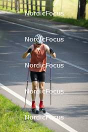 10.07.2024, Lavaze, Italy (ITA): Cyril Faehndrich (SUI) - Cross-Country summer training, Lavaze (ITA). www.nordicfocus.com. © Vanzetta/NordicFocus. Every downloaded picture is fee-liable.