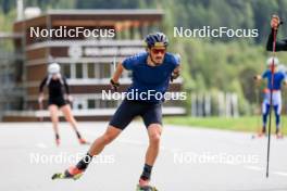 10.09.2024, Lenzerheide, Switzerland (SUI): Jonas Baumann (SUI) - Cross-Country training, Lenzerheide (SUI). www.nordicfocus.com. © Manzoni/NordicFocus. Every downloaded picture is fee-liable.