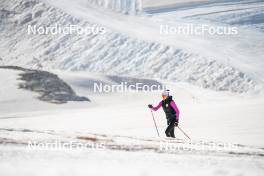 19.06.2024, Tignes, France (FRA): Delphine Claudel (FRA) - Cross-Country summer training, Tignes (FRA). www.nordicfocus.com. © Authamayou/NordicFocus. Every downloaded picture is fee-liable.