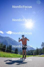 06.08.2024, Lenzerheide, Switzerland (SUI): Ilan Pittier (SUI) - Cross-Country summer training, Lenzerheide (SUI). www.nordicfocus.com. © Manzoni/NordicFocus. Every downloaded picture is fee-liable.