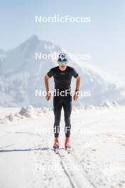 19.06.2024, Tignes, France (FRA): Hugo Lapalus (FRA) - Cross-Country summer training, Tignes (FRA). www.nordicfocus.com. © Authamayou/NordicFocus. Every downloaded picture is fee-liable.