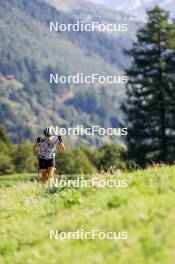 15.08.2024, Ulrichen, Switzerland (SUI): Undefined German Team B athlete competes - Cross-Country summer training, Ulrichen (SUI). www.nordicfocus.com. © Manzoni/NordicFocus. Every downloaded picture is fee-liable.