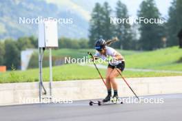 14.08.2024, Ulrichen, Switzerland (SUI): Katharina Hennig (GER) - Cross-Country summer training, Ulrichen (SUI). www.nordicfocus.com. © Manzoni/NordicFocus. Every downloaded picture is fee-liable.