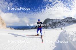 14.10.2024, Ramsau am Dachstein, Austria (AUT): Federico Pellegrino (ITA) - Cross-Country summer training, Dachsteinglacier, Ramsau am Dachstein (AUT). www.nordicfocus.com. © Manzoni/NordicFocus. Every downloaded picture is fee-liable.