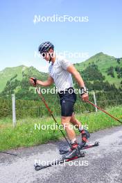 21.06.2024, Les Diablerets, Switzerland (SUI): Nicola Wigger (SUI) - Cross-Country summer training, Les Diablerets (SUI). www.nordicfocus.com. © Manzoni/NordicFocus. Every downloaded picture is fee-liable.