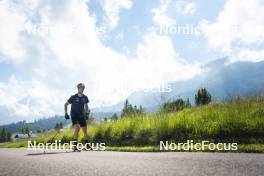 09.07.2024, Lavaze, Italy (ITA): Cyril Faehndrich (SUI) - Cross-Country summer training, Lavaze (ITA). www.nordicfocus.com. © Vanzetta/NordicFocus. Every downloaded picture is fee-liable.