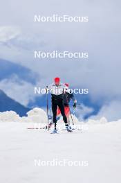 22.06.2024, Les Diablerets, Switzerland (SUI): Roman Schaad (SUI), Nicola Wigger (SUI), (l-r) - Cross-Country summer training on the Glacier 3000, Les Diablerets (SUI). www.nordicfocus.com. © Manzoni/NordicFocus. Every downloaded picture is fee-liable.