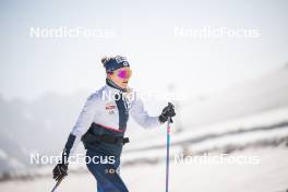 19.06.2024, Tignes, France (FRA): Léna Quintin (FRA) - Cross-Country summer training, Tignes (FRA). www.nordicfocus.com. © Authamayou/NordicFocus. Every downloaded picture is fee-liable.