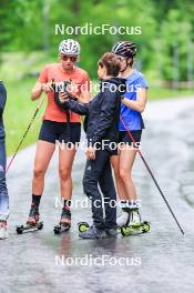 21.06.2024, Les Diablerets, Switzerland (SUI): Desiree Steiner (SUI), Marina Kaelin (SUI), (l-r) - Cross-Country summer training, Les Diablerets (SUI). www.nordicfocus.com. © Manzoni/NordicFocus. Every downloaded picture is fee-liable.