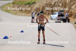 23.07.2024, Premanon, France (FRA): Hugo Lapalus (FRA) - Cross-Country summer training, Premanon (FRA). www.nordicfocus.com. © Manzoni/NordicFocus. Every downloaded picture is fee-liable.