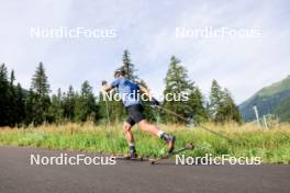 15.08.2024, Ulrichen, Switzerland (SUI): Jan-Friedrich Doerks (GER) - Cross-Country summer training, Ulrichen (SUI). www.nordicfocus.com. © Manzoni/NordicFocus. Every downloaded picture is fee-liable.