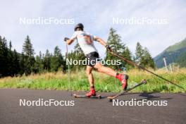 15.08.2024, Ulrichen, Switzerland (SUI): Jan Stoelben (GER) - Cross-Country summer training, Ulrichen (SUI). www.nordicfocus.com. © Manzoni/NordicFocus. Every downloaded picture is fee-liable.