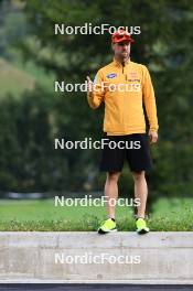 14.08.2024, Ulrichen, Switzerland (SUI): Axel Teichmann (GER), coach Team Germany - Cross-Country summer training, Ulrichen (SUI). www.nordicfocus.com. © Manzoni/NordicFocus. Every downloaded picture is fee-liable.