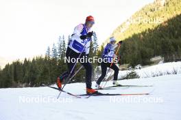 06.11.2024, Davos, Switzerland (SUI): Ilaria Gruber (SUI), Estelle Darbellay (SUI), (l-r) - Cross-Country training, snowfarming track, Davos (SUI). www.nordicfocus.com. © Manzoni/NordicFocus. Every downloaded picture is fee-liable.