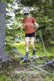 09.07.2024, Lavaze, Italy (ITA): Nadine Faehndrich (SUI) - Cross-Country summer training, Lavaze (ITA). www.nordicfocus.com. © Vanzetta/NordicFocus. Every downloaded picture is fee-liable.