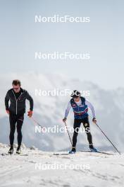 19.06.2024, Tignes, France (FRA): Jules Lapierre (FRA) - Cross-Country summer training, Tignes (FRA). www.nordicfocus.com. © Authamayou/NordicFocus. Every downloaded picture is fee-liable.