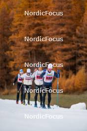 05.11.2024, Bessans, France (FRA): Gaspard Rousset (FRA), Julien Arnaud (FRA), (l-r) - Cross-Country summer training, Bessans (FRA). www.nordicfocus.com. © Authamayou/NordicFocus. Every downloaded picture is fee-liable.