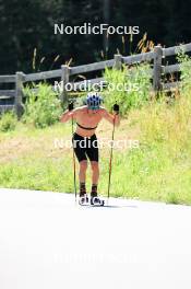 06.08.2024, Lenzerheide, Switzerland (SUI): Jon-Fadri Nufer (SUI) - Cross-Country summer training, Lenzerheide (SUI). www.nordicfocus.com. © Manzoni/NordicFocus. Every downloaded picture is fee-liable.