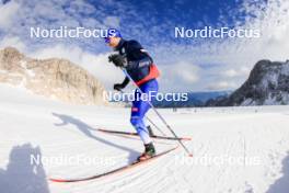 14.10.2024, Ramsau am Dachstein, Austria (AUT): Federico Pellegrino (ITA) - Cross-Country summer training, Dachsteinglacier, Ramsau am Dachstein (AUT). www.nordicfocus.com. © Manzoni/NordicFocus. Every downloaded picture is fee-liable.