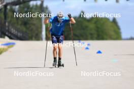 23.07.2024, Premanon, France (FRA): Lucas Chanavat (FRA) - Cross-Country summer training, Premanon (FRA). www.nordicfocus.com. © Manzoni/NordicFocus. Every downloaded picture is fee-liable.