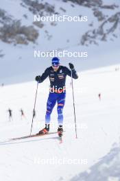 14.10.2024, Ramsau am Dachstein, Austria (AUT): Federico Pellegrino (ITA) - Cross-Country summer training, Dachsteinglacier, Ramsau am Dachstein (AUT). www.nordicfocus.com. © Manzoni/NordicFocus. Every downloaded picture is fee-liable.