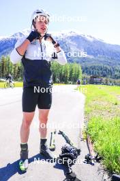 04.06.2024, Lenzerheide, Switzerland (SUI): Janik Riebli (SUI) - Cross-Country training, Lenzerheide (SUI). www.nordicfocus.com. © Manzoni/NordicFocus. Every downloaded picture is fee-liable.