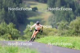 15.08.2024, Ulrichen, Switzerland (SUI): Katherine Sauerbrey (GER) - Cross-Country summer training, Ulrichen (SUI). www.nordicfocus.com. © Manzoni/NordicFocus. Every downloaded picture is fee-liable.