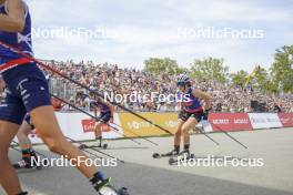 31.08.2024, Annecy, France (FRA): MAYA Desseux (FRA), Coletta Rydzek (GER), (l-r)  - Martin Fourcade Nordic Festival Cross-Country, Annecy (FRA). www.nordicfocus.com. © Thibaut/NordicFocus. Every downloaded picture is fee-liable.