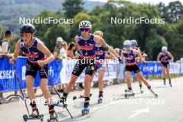 31.08.2024, Annecy, France (FRA): Maëlle Veyre (FRA), Delphine Claudel (FRA), (l-r) - Martin Fourcade Nordic Festival Cross-Country, Annecy (FRA). www.nordicfocus.com. © Manzoni/NordicFocus. Every downloaded picture is fee-liable.