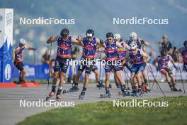 31.08.2024, Annecy, France (FRA): Hugo Lapalus (FRA), Michal Novak (CZE), (l-r)  - Martin Fourcade Nordic Festival Cross-Country, Annecy (FRA). www.nordicfocus.com. © Thibaut/NordicFocus. Every downloaded picture is fee-liable.