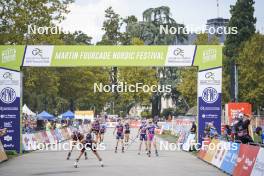 31.08.2024, Annecy, France (FRA): Victoria Carl (GER), Maaelle Veyre (FRA), Léna Quintin (FRA), Marte Skaanes (NOR), (l-r)  - Martin Fourcade Nordic Festival Cross-Country, Annecy (FRA). www.nordicfocus.com. © Thibaut/NordicFocus. Every downloaded picture is fee-liable.