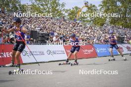 31.08.2024, Annecy, France (FRA): Juliette Ducordeau (FRA), Léna Quintin (FRA), (l-r)  - Martin Fourcade Nordic Festival Cross-Country, Annecy (FRA). www.nordicfocus.com. © Thibaut/NordicFocus. Every downloaded picture is fee-liable.