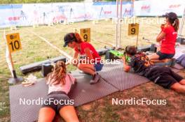 30.08.2024, Annecy, France (FRA): Fan learning biathlon with ESF - Martin Fourcade Nordic Festival Biathlon, Annecy (FRA). www.nordicfocus.com. © Thibaut/NordicFocus. Every downloaded picture is fee-liable.