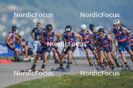 31.08.2024, Annecy, France (FRA): Hugo Lapalus (FRA), Michal Novak (CZE), (l-r)  - Martin Fourcade Nordic Festival Cross-Country, Annecy (FRA). www.nordicfocus.com. © Thibaut/NordicFocus. Every downloaded picture is fee-liable.