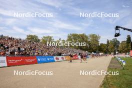 31.08.2024, Annecy, France (FRA): Victoria Carl (GER), Julie Pierrel (FRA), (l-r) - Martin Fourcade Nordic Festival Cross-Country, Annecy (FRA). www.nordicfocus.com. © Manzoni/NordicFocus. Every downloaded picture is fee-liable.