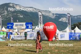 30.08.2024, Annecy, France (FRA): Event Feature: Overview over the stadium with the village - Martin Fourcade Nordic Festival Cross-Country, Annecy (FRA). www.nordicfocus.com. © Manzoni/NordicFocus. Every downloaded picture is fee-liable.