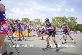 31.08.2024, Annecy, France (FRA): Gilonne Guigonnat (FRA), Léna Quintin (FRA), (l-r)  - Martin Fourcade Nordic Festival Cross-Country, Annecy (FRA). www.nordicfocus.com. © Thibaut/NordicFocus. Every downloaded picture is fee-liable.