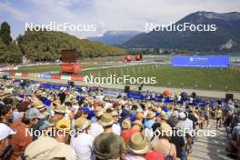 31.08.2024, Annecy, France (FRA): View on the track from spectators - Martin Fourcade Nordic Festival Cross-Country, Annecy (FRA). www.nordicfocus.com. © Thibaut/NordicFocus. Every downloaded picture is fee-liable.