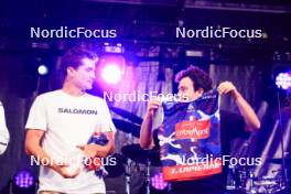 30.08.2024, Annecy, France (FRA): Theo Schely (FRA), Jules Lapierre (FRA), (l-r) - Martin Fourcade Nordic Festival Cross-Country, Annecy (FRA). www.nordicfocus.com. © Manzoni/NordicFocus. Every downloaded picture is fee-liable.