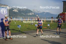 31.08.2024, Annecy, France (FRA): Mathis Desloges (FRA), Sindre Bjornestad Skar (NOR), Michal Novak (CZE), (l-r)  - Martin Fourcade Nordic Festival Cross-Country, Annecy (FRA). www.nordicfocus.com. © Thibaut/NordicFocus. Every downloaded picture is fee-liable.