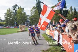 31.08.2024, Annecy, France (FRA): Richard Jouve (FRA), Arnaud Chautemps (FRA), (l-r)  - Martin Fourcade Nordic Festival Cross-Country, Annecy (FRA). www.nordicfocus.com. © Thibaut/NordicFocus. Every downloaded picture is fee-liable.