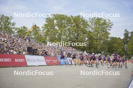 31.08.2024, Annecy, France (FRA): Start of womens mass race - Martin Fourcade Nordic Festival Cross-Country, Annecy (FRA). www.nordicfocus.com. © Thibaut/NordicFocus. Every downloaded picture is fee-liable.