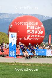 31.08.2024, Annecy, France (FRA): Victoria Carl (GER), Julie Pierrel (FRA), (l-r) - Martin Fourcade Nordic Festival Cross-Country, Annecy (FRA). www.nordicfocus.com. © Manzoni/NordicFocus. Every downloaded picture is fee-liable.