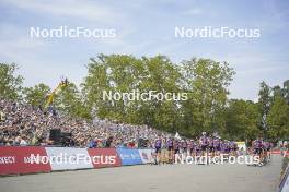 31.08.2024, Annecy, France (FRA): Start of womens mass race - Martin Fourcade Nordic Festival Cross-Country, Annecy (FRA). www.nordicfocus.com. © Thibaut/NordicFocus. Every downloaded picture is fee-liable.