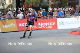 31.08.2024, Annecy, France (FRA): Lucas Chanavat (FRA) - Martin Fourcade Nordic Festival Cross-Country, Annecy (FRA). www.nordicfocus.com. © Manzoni/NordicFocus. Every downloaded picture is fee-liable.